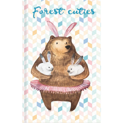 Книга записная тв. обл, В6, 80л. кл. Cuties